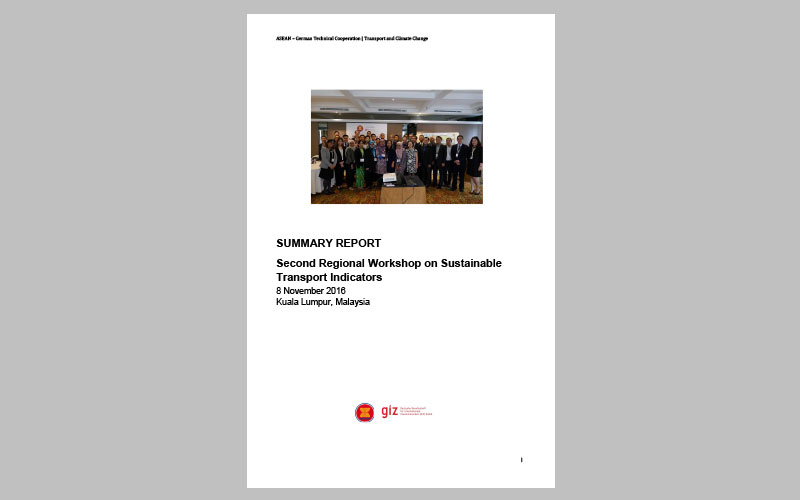 SUMMARY REPORT Second Regional Workshop on Sustainable Transport Indicators