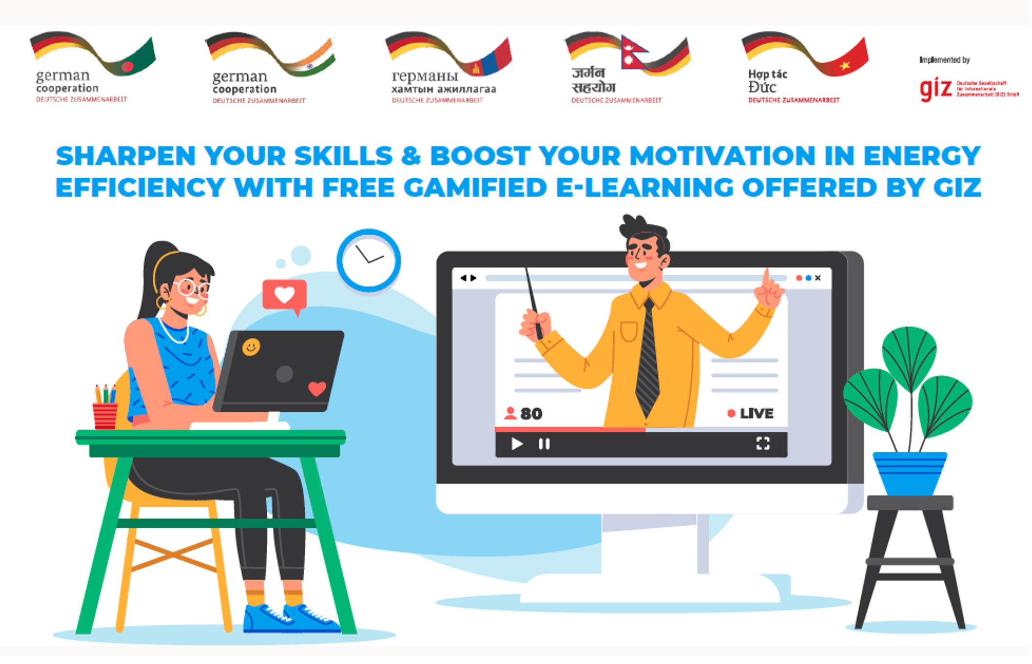 GIZ Gamified e-learning course about EE (Source: GIZ Viet Nam)