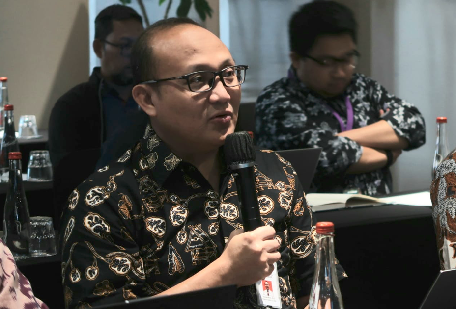 Nizhar Marizi, Bappenas Director for Energy, Mineral and Mining Resources, during the Thematic Study on Green Hydrogen Development in Indonesia kick-off meeting, Jakarta, 17 May 2023