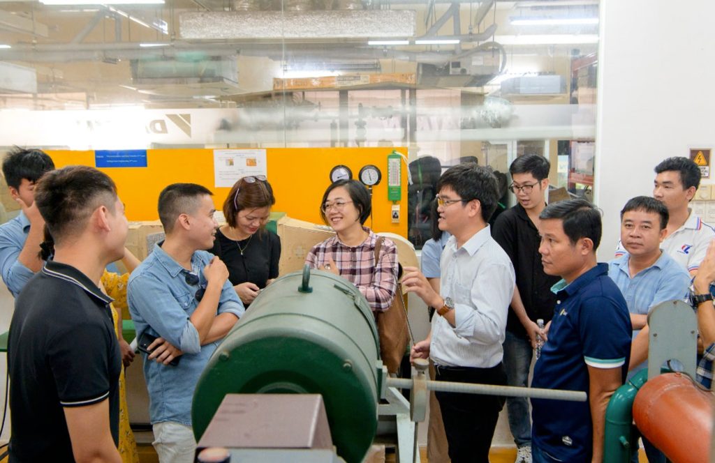 The trainees experienced system testing at Ho Chi Minh City University of Technology