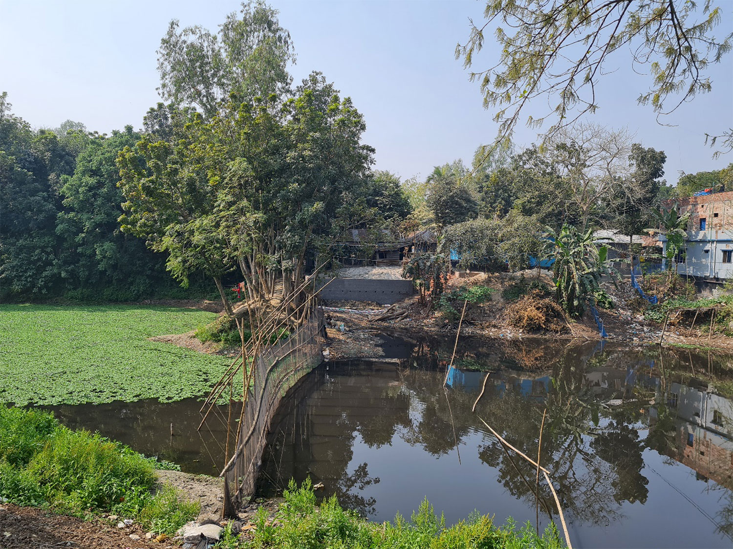 The site chosen for implementation along the Katakhali Channel