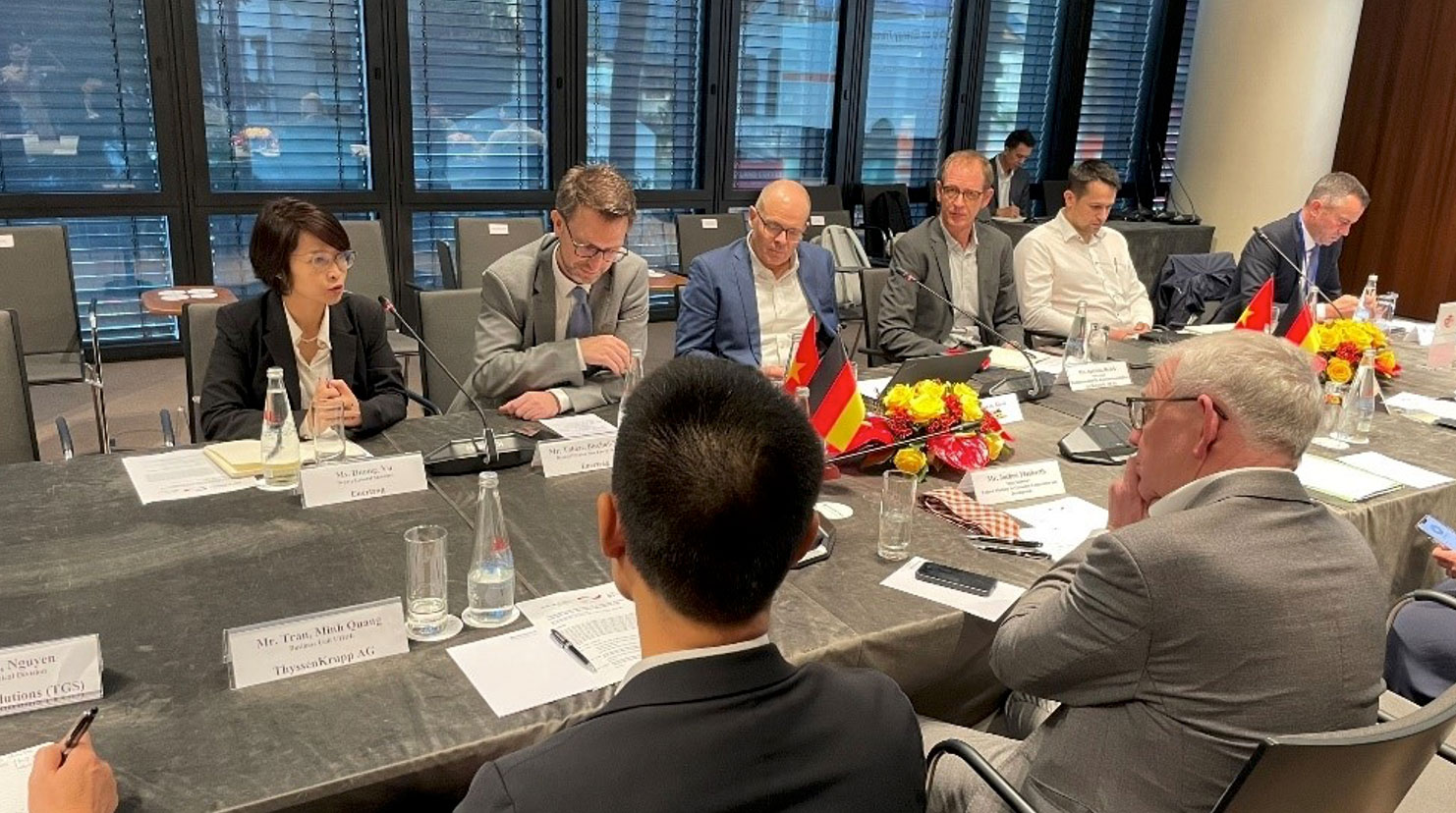 Representatives of German enterprises shared during the meeting