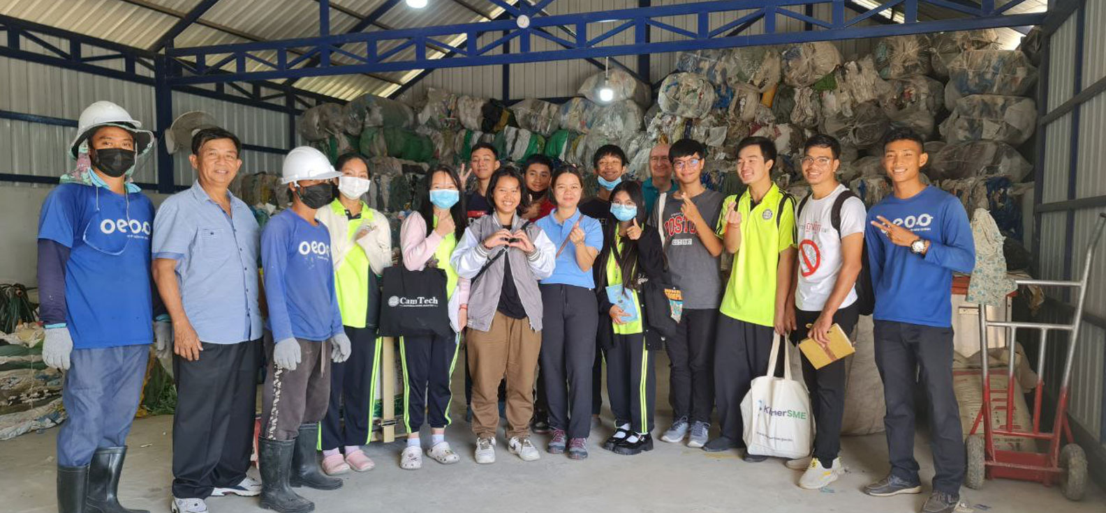 Cambodian Youth Ambassadors visit Cambodian Education and Waste Management (COMPED)